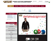 Tablet Screenshot of goldenstitches.com